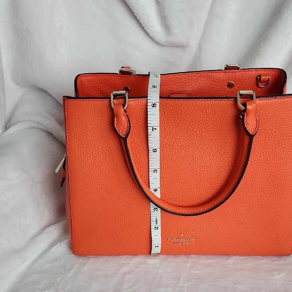 Kate Spade Vibrant Orange Satchel - Picture 8 of 11